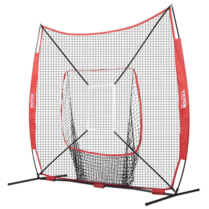 7x7 Baseball Softball Practice Net, Portable Baseball Training Net for Hitting Catching Pitching, Backstop V952-77YCDPJXLW77G44GZV0