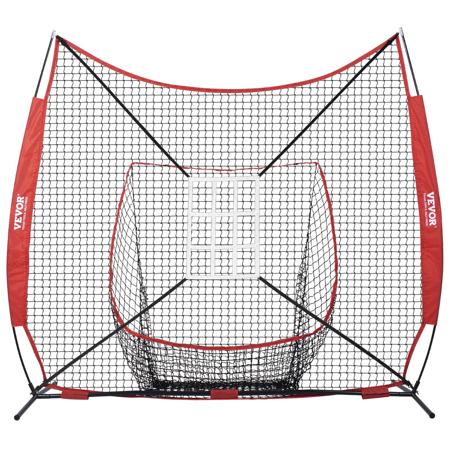 7x7 ft Baseball Softball Practice Net, Portable Baseball Training Net for Hitting Catching Pitching, Backstop V952-77YCDPJXLW77Z9CFSV0