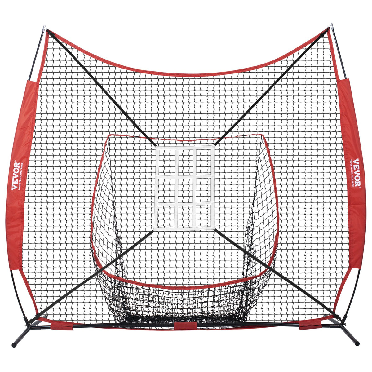 7x7 ft Baseball Softball Practice Net, Portable Baseball Training Net for Hitting Catching Pitching, Backstop V952-77YCDPJXLW77Z9CFSV0