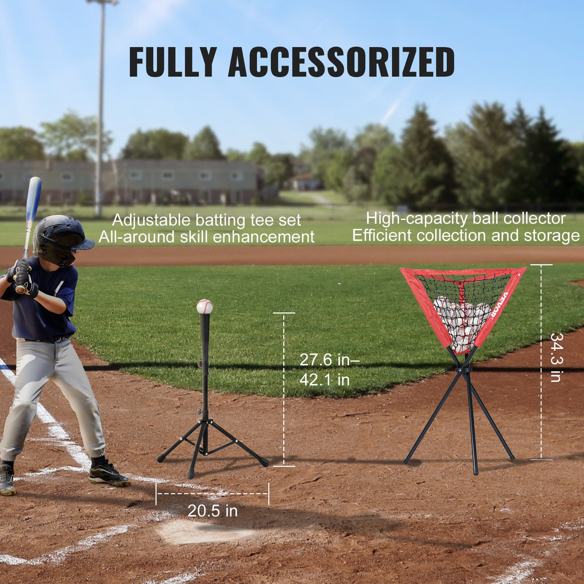7x7 ft Baseball Softball Practice Net, Portable Baseball Training Net for Hitting Catching Pitching, Backstop V952-77YCDPJXLW77Z9CFSV0