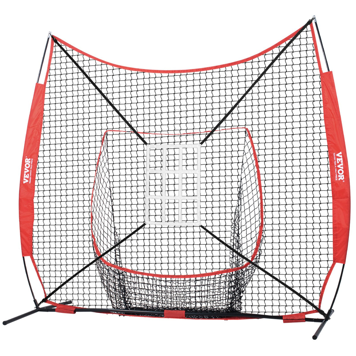 7x7 ft Baseball Softball Practice Net, Portable Baseball Training Net for Hitting Catching Pitching, Backstop V952-77YCDPJXLW77Z9CFSV0