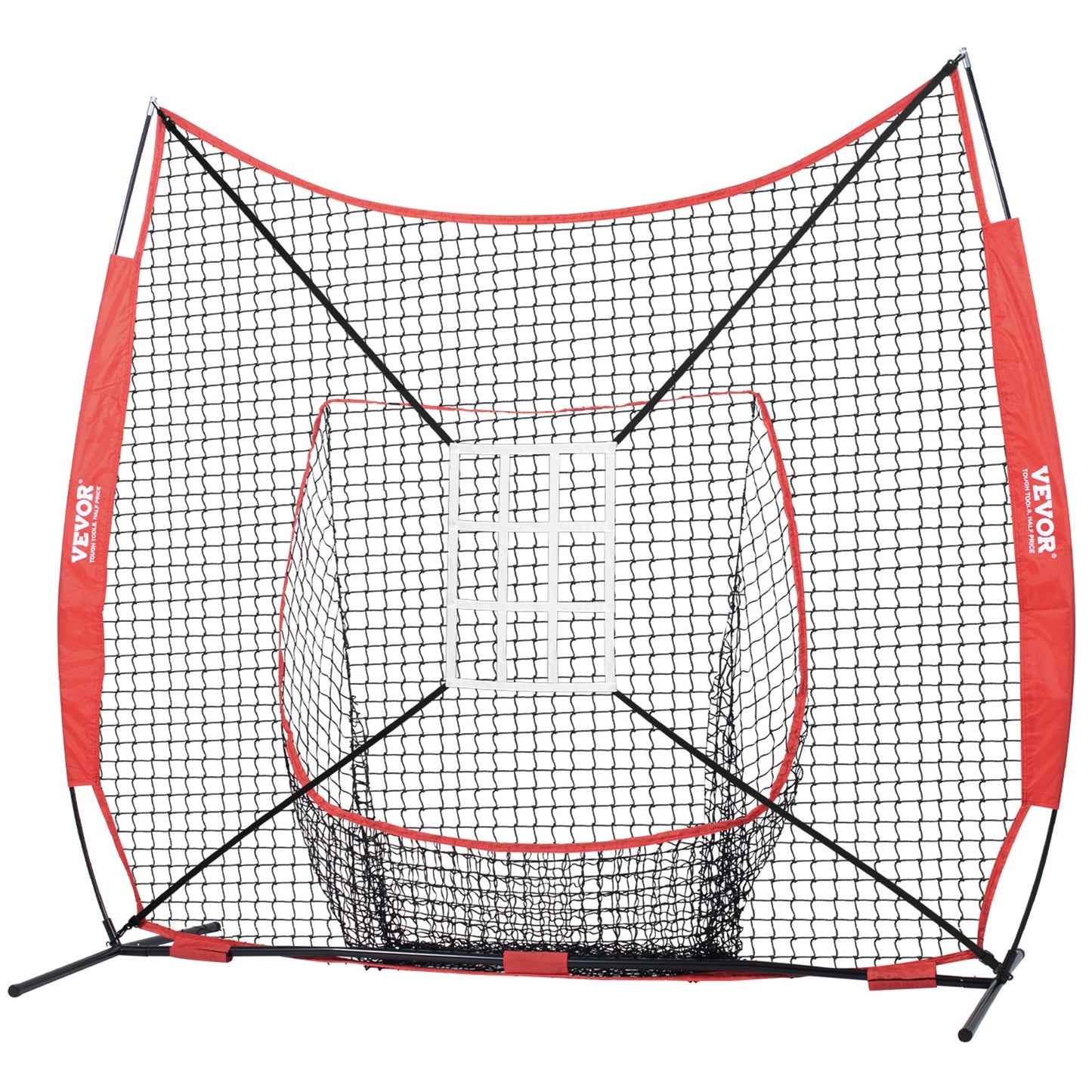 7x7 ft Baseball Softball Practice Net, Portable Baseball Training Net for Hitting Catching Pitching, Backstop V952-77YCDPJXLW77Z9CFSV0