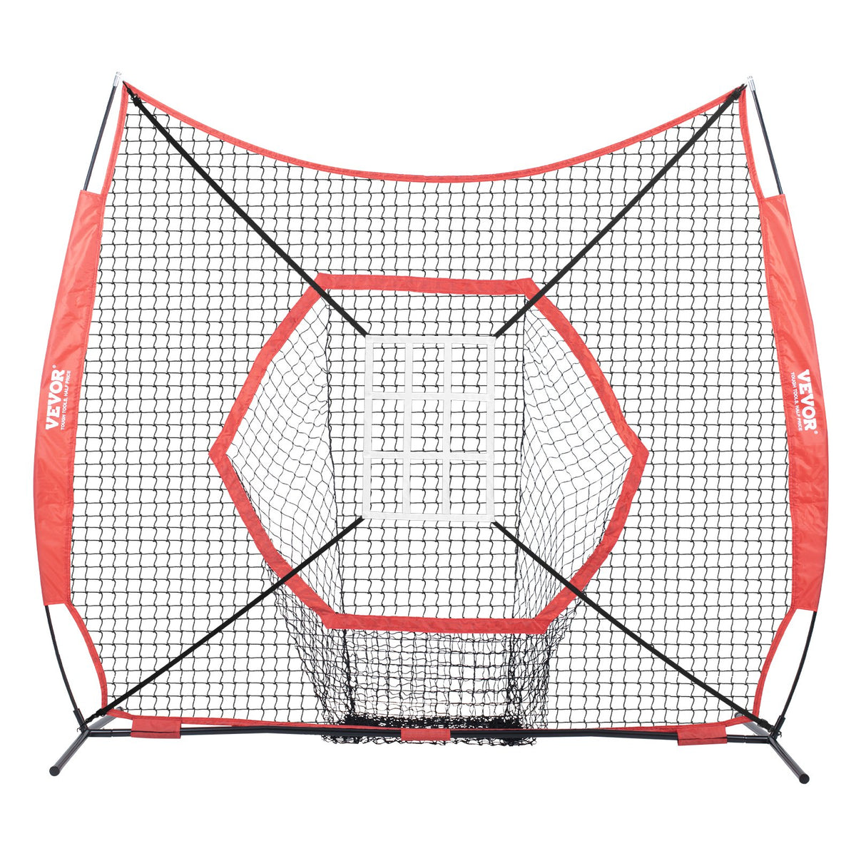 7x7 ft Baseball Softball Practice Net, Portable Baseball Training Net for Hitting Batting Catching Pitching, V952-77YCWPJXLW772BBXWV0