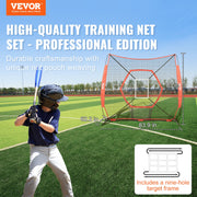 7x7 ft Baseball Softball Practice Net, Portable Baseball Training Net for Hitting Batting Catching Pitching, V952-77YCWPJXLW772BBXWV0