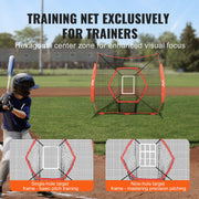 7x7 ft Baseball Softball Practice Net, Portable Baseball Training Net for Hitting Batting Catching Pitching, V952-77YCWPJXLW772BBXWV0