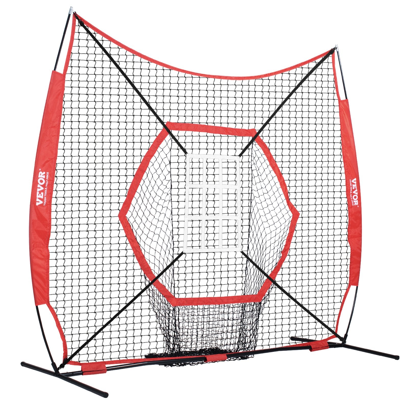 7x7 ft Baseball Softball Practice Net, Portable Baseball Training Net for Hitting Batting Catching Pitching, V952-77YCWPJXLW772BBXWV0