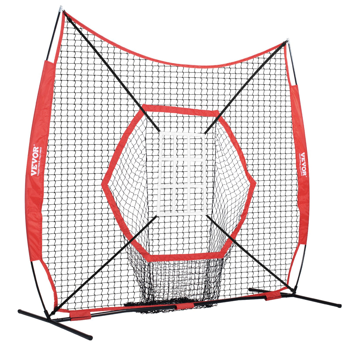 7x7 ft Baseball Softball Practice Net, Portable Baseball Training Net for Hitting Batting Catching Pitching, V952-77YCWPJXLW772BBXWV0