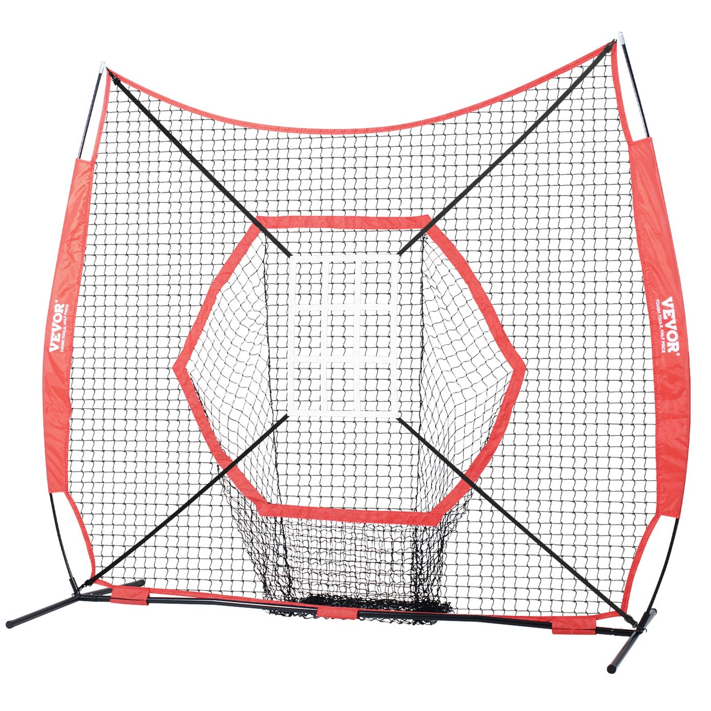 7x7 ft Baseball Softball Practice Net, Portable Baseball Training Net for Hitting Batting Catching Pitching, V952-77YCWPJXLW772BBXWV0