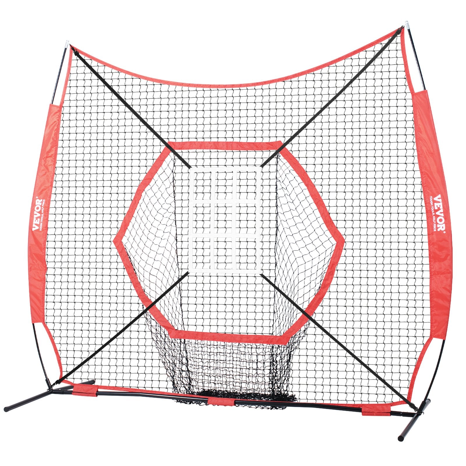 7x7 ft Baseball Softball Practice Net, Portable Baseball Training Net for Hitting Batting Catching Pitching, V952-77YCWPJXLW772BBXWV0