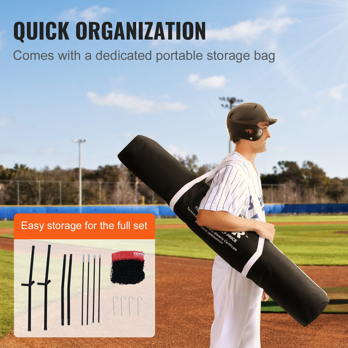 7x7 Baseball Softball Practice Net, Portable Baseball Training Net for Hitting Batting Catching Pitching, V952-77YCWPJXLW773F0NBV0
