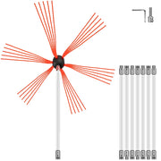 Chimney Sweeping Brush Rotary Chimney Brush 315Inch Chimney Brush Rod Kit 8 Rods with Nylon Flexible Rods (8 V952-8MYCS000000000001V0