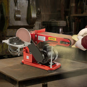 Belt Sander 4" x 36", Disc Combo Sander 6",Electric Adjustable Bench Belt Sander 375W,Grinder Bench Sanding V952-915BD-46NSDJ00001V3