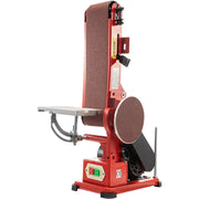 Belt Sander 4" x 36", Disc Combo Sander 6",Electric Adjustable Bench Belt Sander 375W,Grinder Bench Sanding V952-915BD-46NSDJ00001V3
