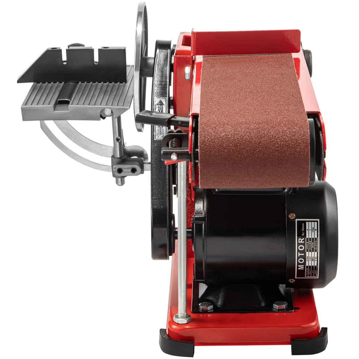 Belt Sander 4" x 36", Disc Combo Sander 6",Electric Adjustable Bench Belt Sander 375W,Grinder Bench Sanding V952-915BD-46NSDJ00001V3