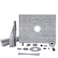 Shower Curb Kit, 1219x1524mm, 60"x48" Shower Pan Kit with 50.8mm ABS Central Flange, Waterproof Membrane, V952-ABSLYTJHSABSQ8MBXV0