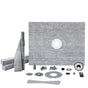 Shower Curb Kit, 1219x1524mm, 60"x48" Shower Pan Kit with 50.8mm ABS Central Flange, Waterproof Membrane, V952-ABSLYTJHSABSQ8MBXV0