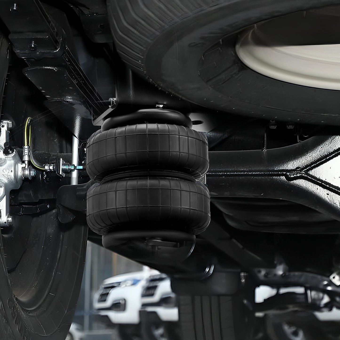 Air Bag Suspension Kit, Air Springs Suspension Bag Kit Compatible with 1999-2004 Ford F250/F350 2WD 4WD, V952-AQQNXJTJ50004OJ9CV0