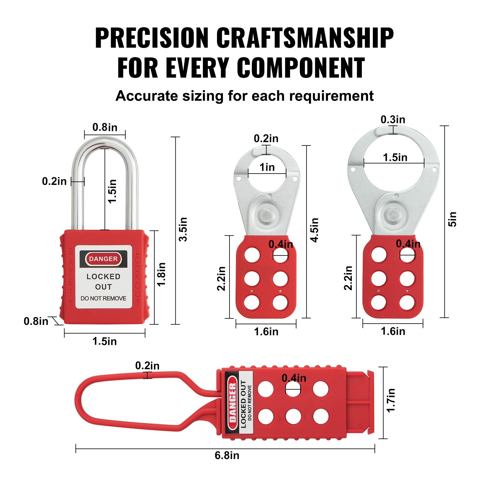 Electrical Lockout Tagout Kit, 26 PCS Safety Loto Kit Includes Padlocks, Hasps, Tags, Nylon Ties, and V952-AQSJTZ26JBDGZV3HWV0