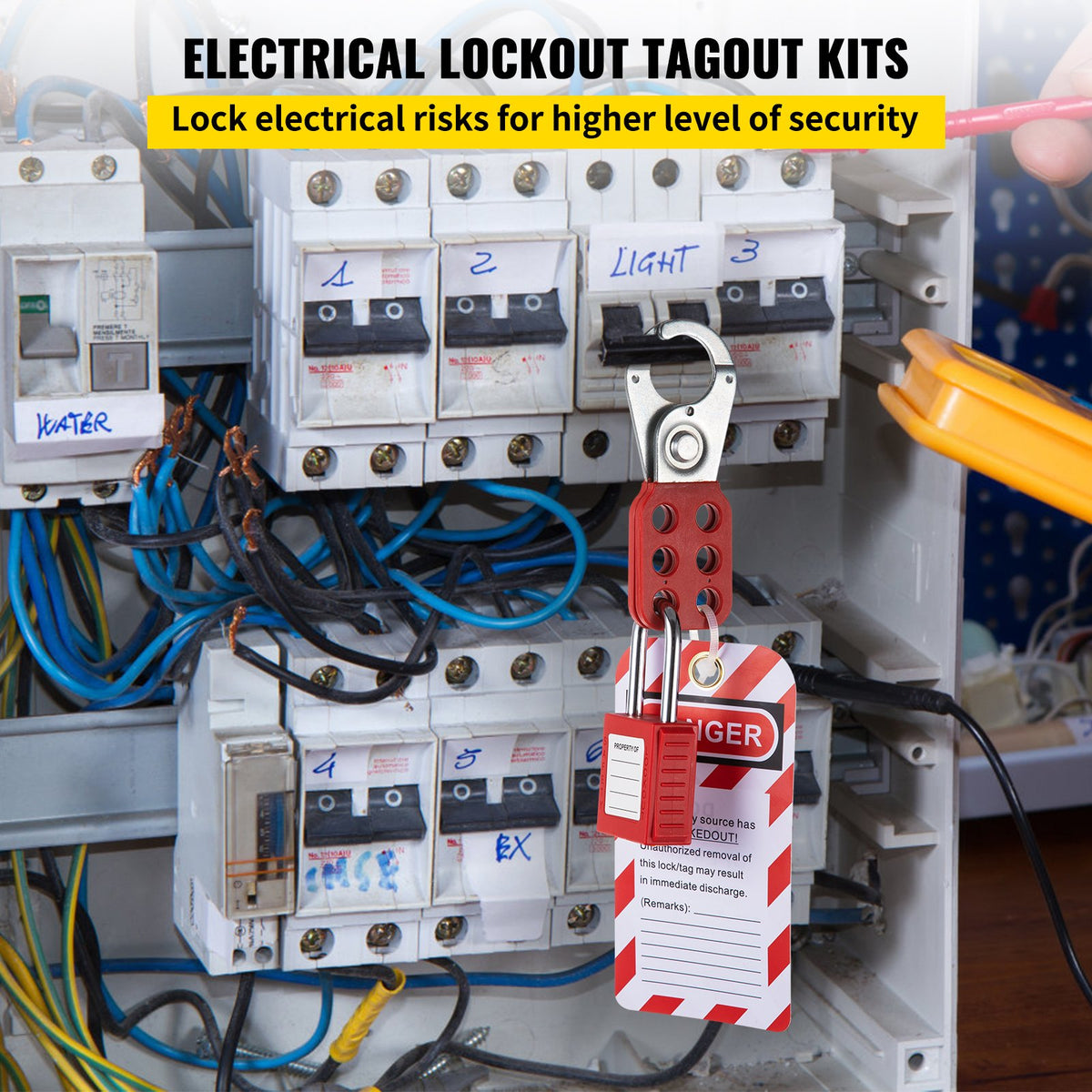 58 PCS Lockout Tagout Kits, Electrical Safety Loto Kit Includes Padlocks, Lockout Station, Hasp, Tags & Zip V952-AQSJTZJBDGJ57NTX0V0