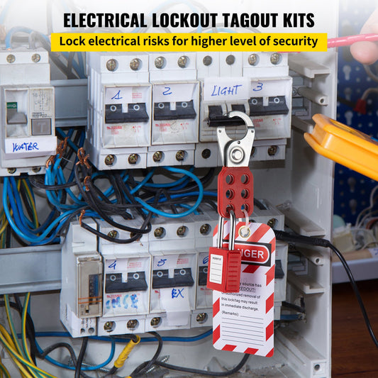 58 PCS Lockout Tagout Kits, Electrical Safety Loto Kit Includes Padlocks, Lockout Station, Hasp, Tags & Zip V952-AQSJTZJBDGJ57NTX0V0