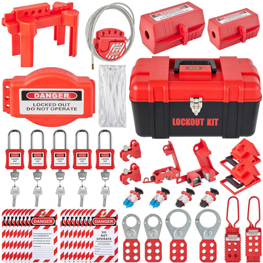 42 PCS Lockout Tagout Kits Electrical Loto Kit for Electrical Risk Removal V952-AQSJTZJDGJX40YXFBV0