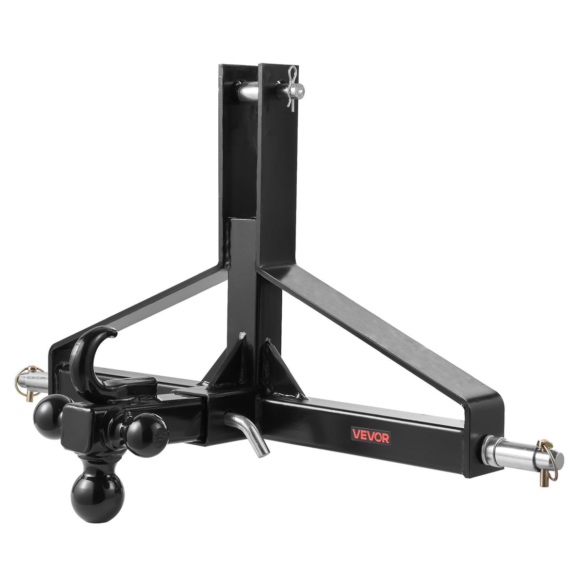 3 Point Trailer Hitch with 2 in Receiver, 3pt Quick Hitch Attachment, Heavy Duty Tractor Tow Drawbar Adapter, V952-ASJXJSQDKSXTJ54AM001V0