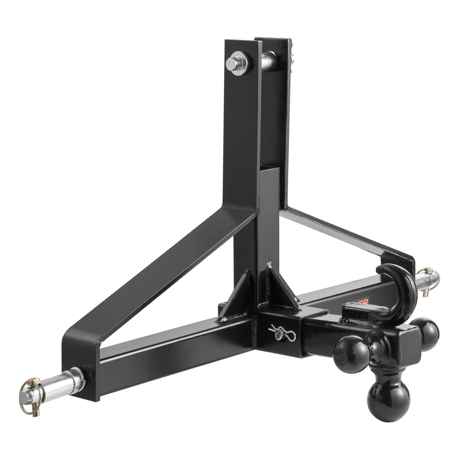 3 Point Trailer Hitch with 2 in Receiver, 3pt Quick Hitch Attachment, Heavy Duty Tractor Tow Drawbar Adapter, V952-ASJXJSQDKSXTJ54AM001V0