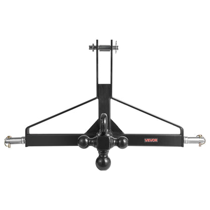 3 Point Trailer Hitch with 2 in Receiver, 3pt Quick Hitch Attachment, Heavy Duty Tractor Tow Drawbar Adapter, V952-ASJXJSQDKSXTJ54AM001V0
