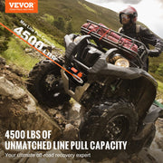 Electric Winch ATV UTV 2041 kg Synthetic Rope Waterproof Remote Control V952-ATVHCSJPYXWXMCF1OV9