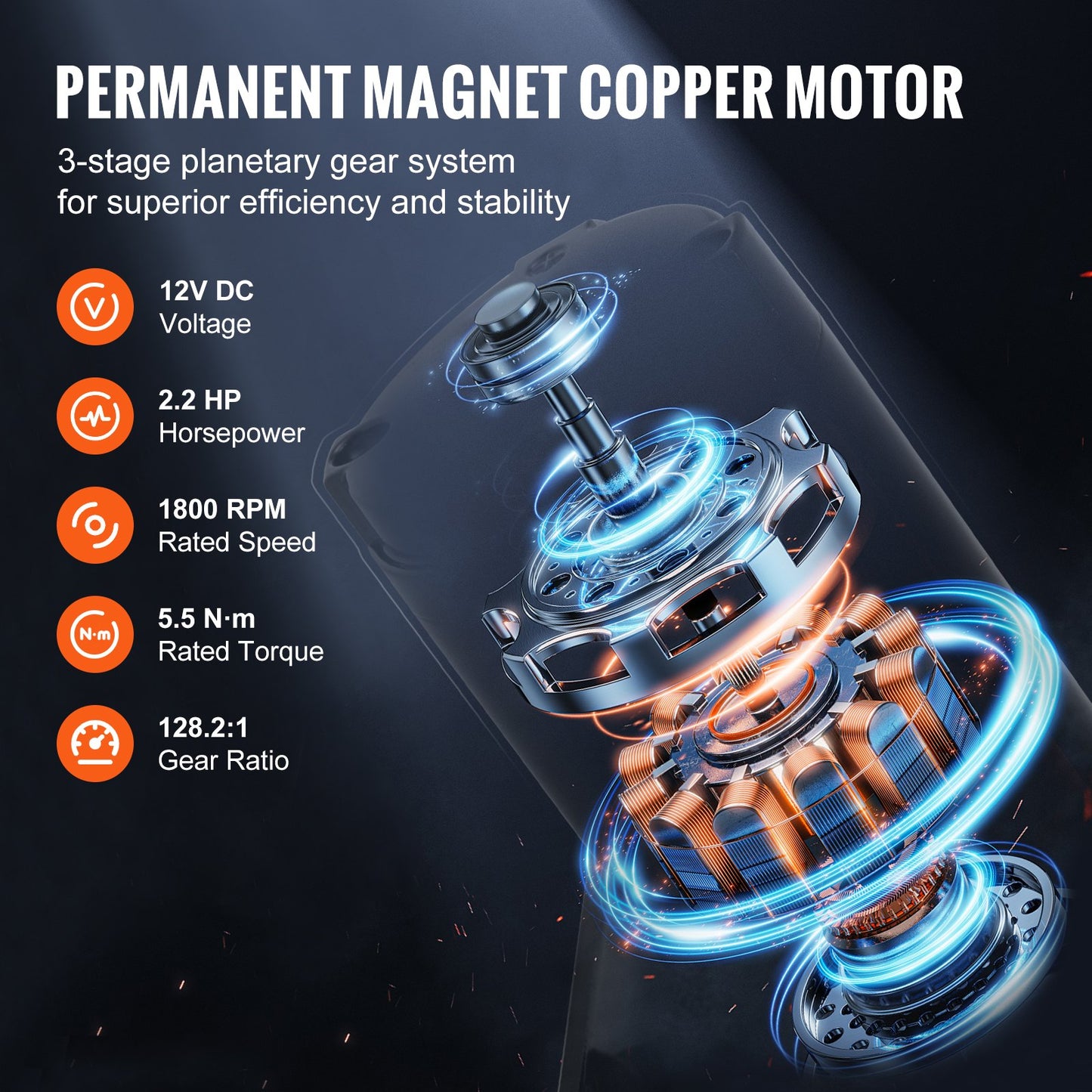 Electric Winch ATV UTV 2041 kg Synthetic Rope Waterproof Remote Control V952-ATVHCSJPYXWXMCF1OV9