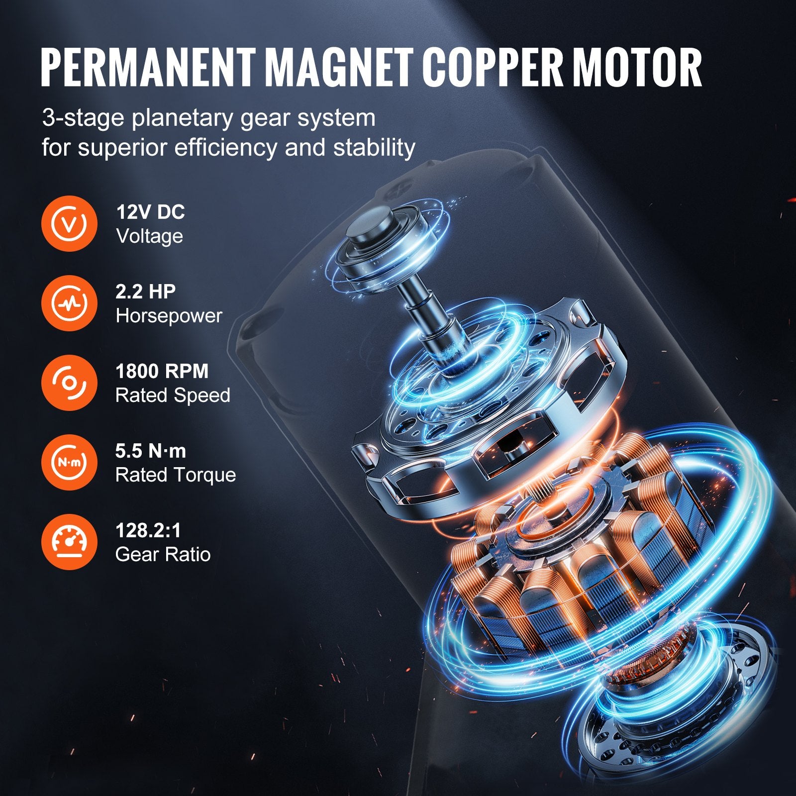 Electric Winch ATV UTV 2041 kg Synthetic Rope Waterproof Remote Control V952-ATVHCSJPYXWXMCF1OV9