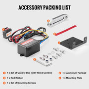 Electric Winch, 1588 kg Line Pull Capacity, 12V DC ATV Winch with 0.5 x 1188.7 cm 12 Strands Synthetic Rope V952-ATVHCSJPYXYKT38ASV9