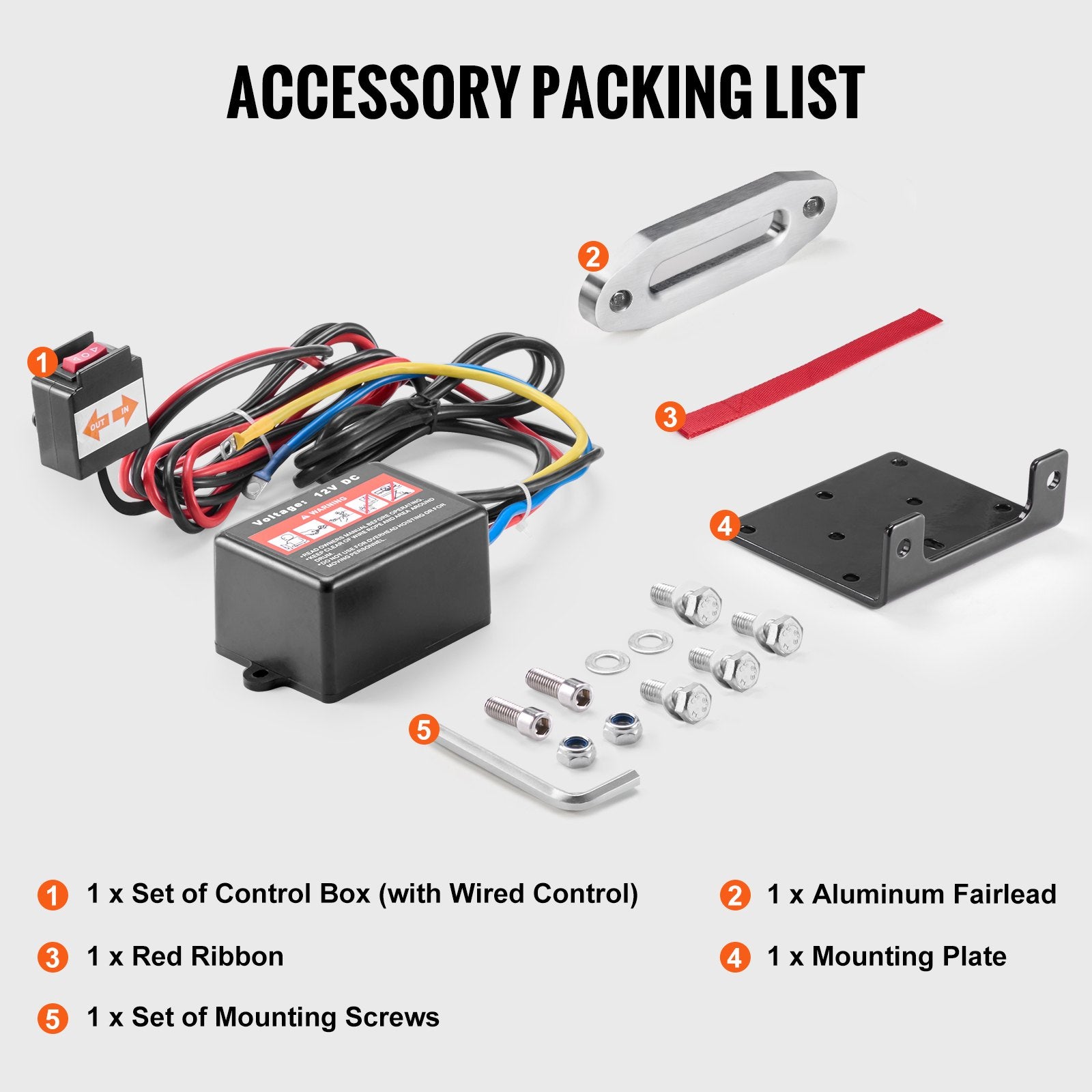 Electric Winch, 1588 kg Line Pull Capacity, 12V DC ATV Winch with 0.5 x 1188.7 cm 12 Strands Synthetic Rope V952-ATVHCSJPYXYKT38ASV9