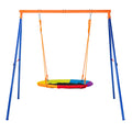 Swing Sets for Backyard 40in Saucer Swing Seat A-Frame Metal Stand 440lbs V952-AXQQTZZW1RW0EWUW4V0