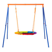 Swing Sets for Backyard 40in Saucer Swing Seat A-Frame Metal Stand 440lbs V952-AXQQTZZW1RW0EWUW4V0
