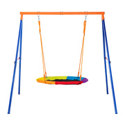Swing Sets for Backyard 40in Saucer Swing Seat A-Frame Metal Stand 440lbs V952-AXQQTZZW1RW0EWUW4V0