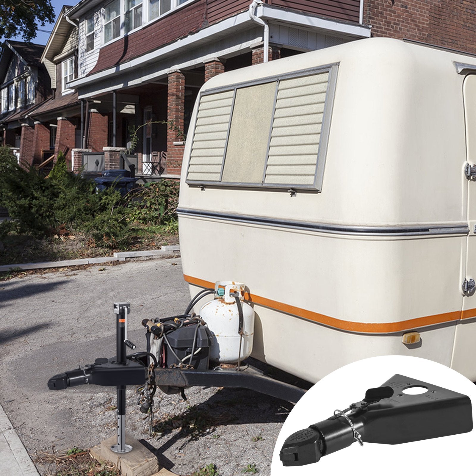 A-Frame Trailer Coupler, Fits 2-Inch Hitch Ball Size, 7000 lbs Towing Capacity, Heavy Duty Steel Coupler, V952-AXTCOHQDZHJ25QG1PV0
