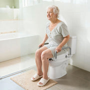Raised Toilet Seat with Arms, 136.1 kg Load Capacity, 88.9 mm Lift Height, Widened Commode Elevated Toilet V952-AZSJGMTZD35YISHJB001V0
