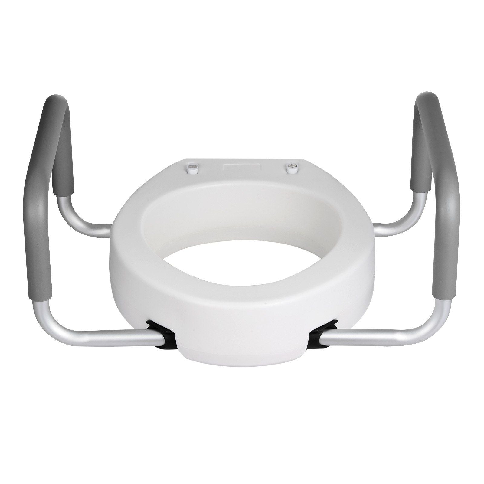 Raised Toilet Seat with Arms, 136.1 kg Load Capacity, 88.9 mm Lift Height, Widened Commode Elevated Toilet V952-AZSJGMTZD35YISHJB001V0