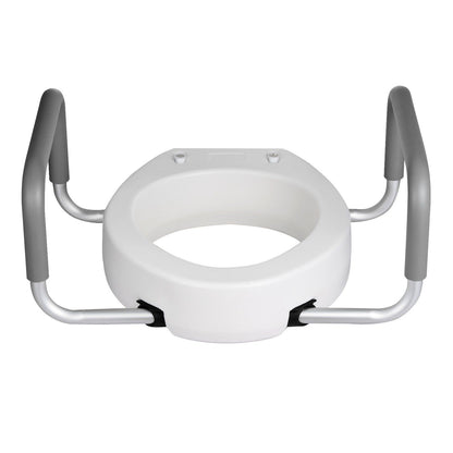Raised Toilet Seat with Arms, 136.1 kg Load Capacity, 88.9 mm Lift Height, Widened Commode Elevated Toilet V952-AZSJGMTZD35YISHJB001V0