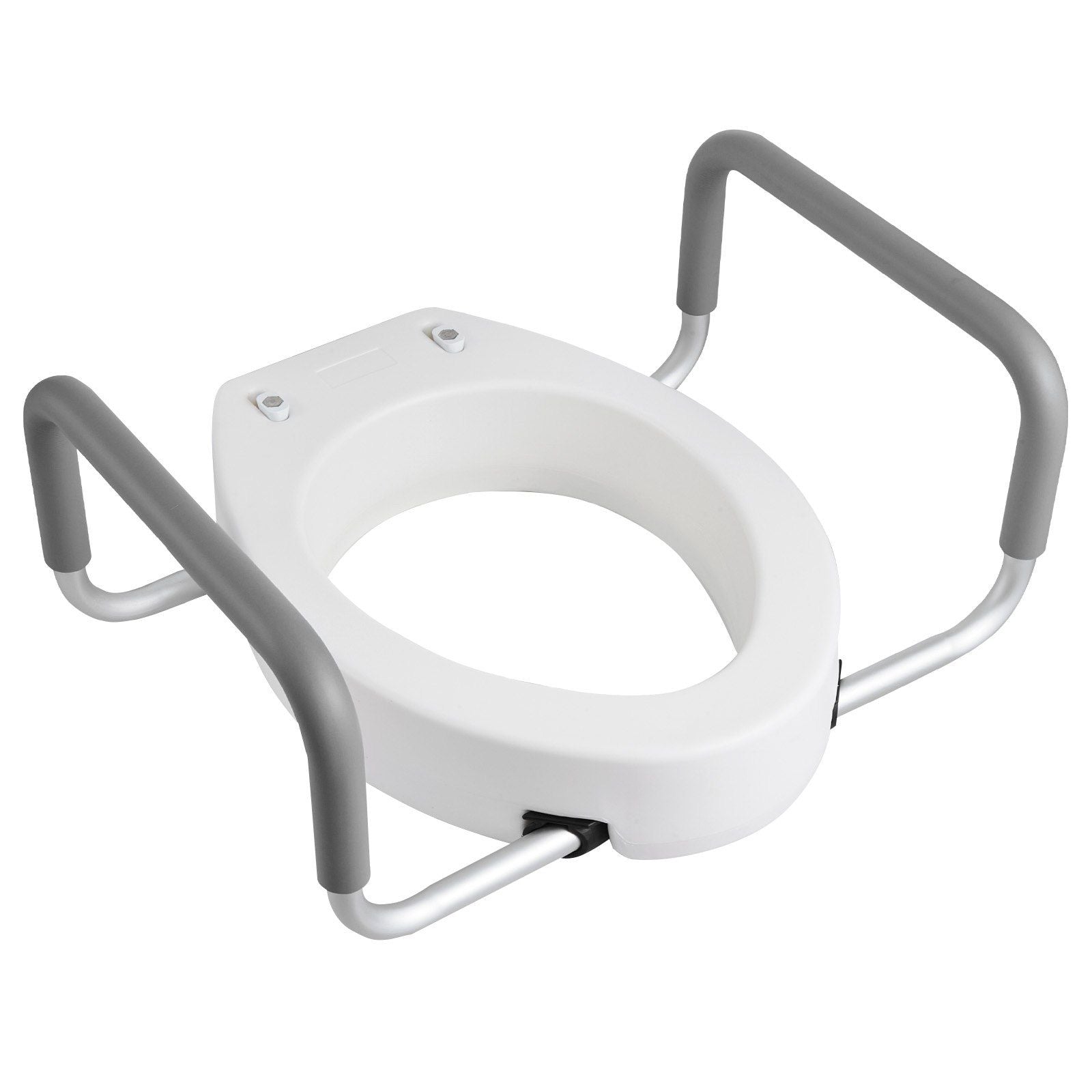 Raised Toilet Seat with Arms, 136.1 kg Load Capacity, 88.9 mm Lift Height, Widened Commode Elevated Toilet V952-AZSJGMTZD35YISHJB001V0
