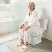 Raised Toilet Seat, 136.1 kg Load Capacity, 88.9 mm Lift Height, Commode Elevated Toilet Seat Riser with V952-AZSJGMTZD35YO6XQR001V0