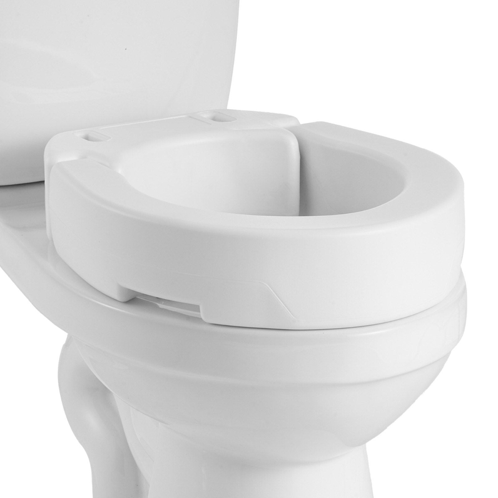Raised Toilet Seat, 136.1 kg Load Capacity, 88.9 mm Lift Height, Commode Elevated Toilet Seat Riser with V952-AZSJGMTZD35YVGGYI001V0