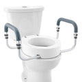 Raised Toilet Seat,88.9 mm Height Raised, 136 kg Weight Capacity, for Standard Round Toilet, Aluminum V952-AZSJGMTZDDFSTV95SV0