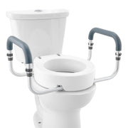 Raised Toilet Seat,88.9 mm Height Raised, 136 kg Weight Capacity, for Standard Round Toilet, Aluminum V952-AZSJGMTZDDFSTV95SV0