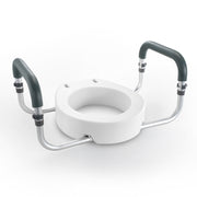 Raised Toilet Seat,88.9 mm Height Raised, 136 kg Weight Capacity, for Standard Round Toilet, Aluminum V952-AZSJGMTZDDFSTV95SV0