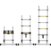 Telescoping Extension Ladder 12.5FT A-Shape w/ Stabilizer Bar for RV V952-AZXSSLTNLSLK7NWR8V0
