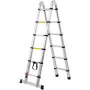 Telescoping Extension Ladder 12.5FT A-Shape w/ Stabilizer Bar for RV V952-AZXSSLTNLSLK7NWR8V0