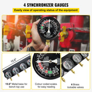 Fuel Vacuum Carburetor Synchronize Tool Kit Fuel Vacuum Carburetor Synchronizer carb sync Gauge Set with V952-B100132SLZKB00001V0