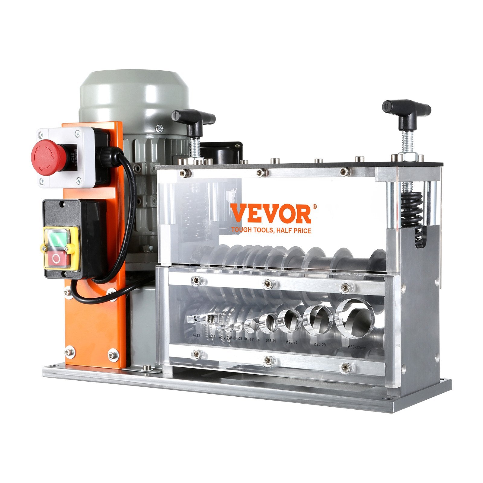 Automatic Wire Stripping Machine, 0.06''-1.57'' Electric Motorized Cable Stripper, 750 W, 98 ft/min Wire V952-B750W101538MMFDI9V3